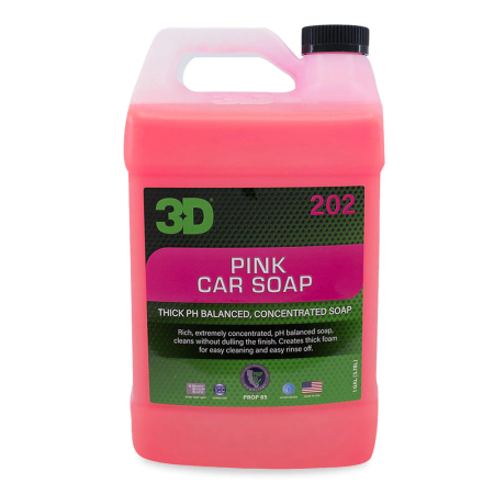 Solutii Curatare Auto Exterior - Sampon auto roz 3D Pink Car Soap, 3.78L