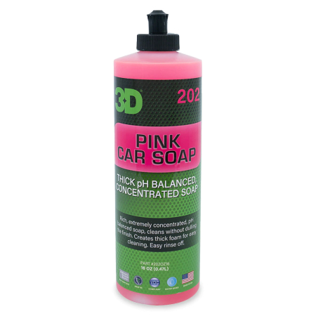 Solutii Curatare Auto Exterior - Sampon auto roz 3D Pink Car Soap, 473ml
