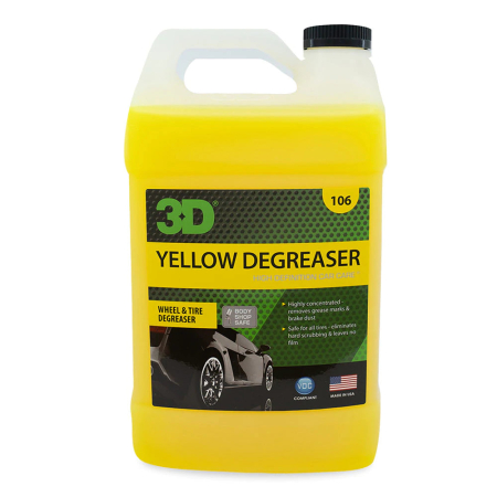 Solutii Curatare Auto Exterior - Degresant jante 3D Yellow Degreaser, 473ml