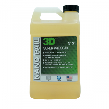 Decontaminare Auto - Degresant concentrat pre-spalare 3D Super Pre-Soak, 3.78 L