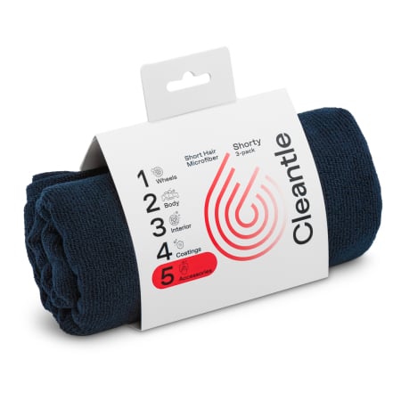 Laveta auto - Laveta microfibra Cleantle Shorty, 40x40cm, 350gsm, 3 buc.