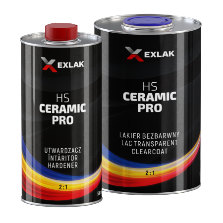 Lac Auto HS - Set Lac si Intaritor auto EXLAK HS Ceramic Pro , 1L + 0.5L