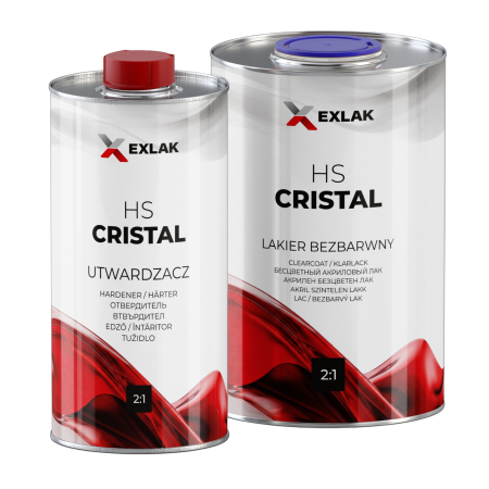 Lac Auto HS - Set Lac si Intaritor auto EXLAK HS Cristal, 1L + 0.5L