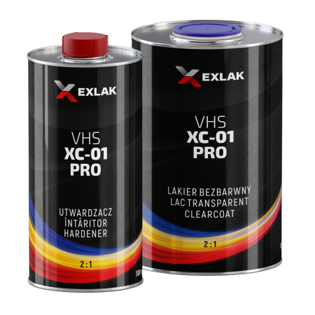 Lac Auto Express Rapid - Set Lac si Intaritor auto EXLAK VHS Express XC-01 Pro, 1L + 0.5L