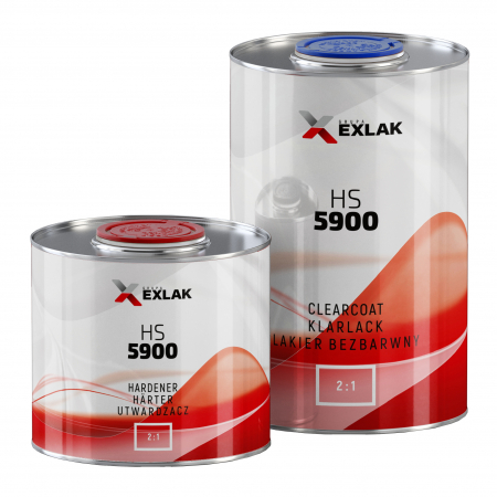 Lac Auto HS - Set Lac si Intaritor auto EXLAK 5900 HS, 1L + 0.5L