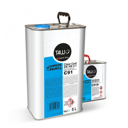 Lac Auto HS - Set Lac si Intaritor T4W C91 Mirror Effect HS, 5L + 2.5L