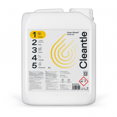 Produse Detailing Auto Exterior - Solutie acida curatare roti Cleantle Clean Wheel, 5L