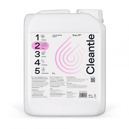 Sampon Auto - Solutie curatare insecte Cleantle Bug Off, 5L