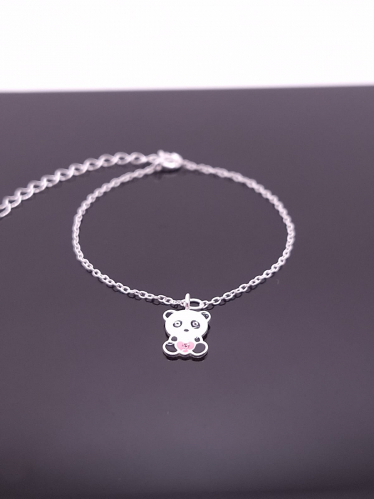 Bratara  Copii Argint 925- Urs Panda [2]