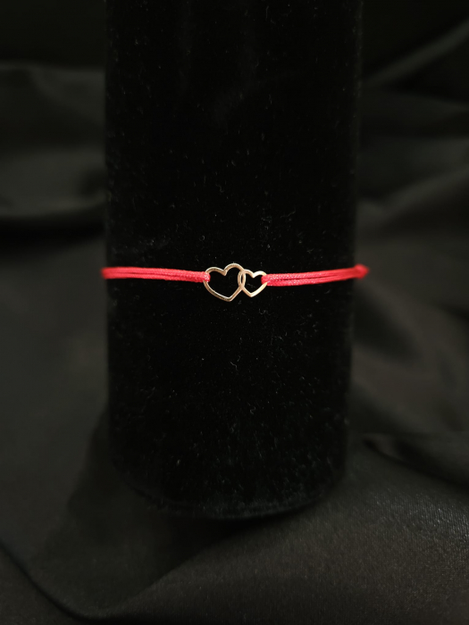 Bratara Snur Reglabil, Inima Mică -Aur 14 K [4]