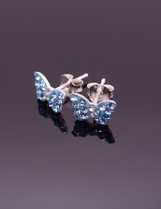 Cercei Argint 925- Butterfly Blue [2]