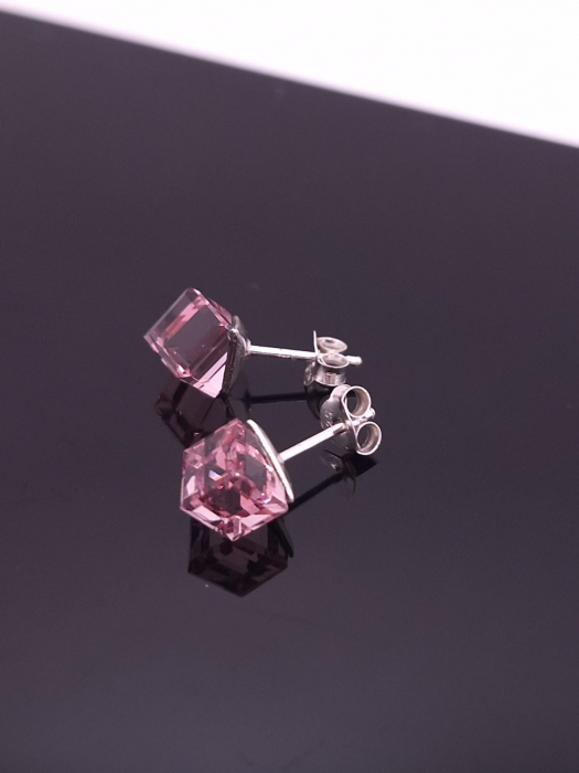 Cercei Argint 925-  Cristal  Light Rose [3]