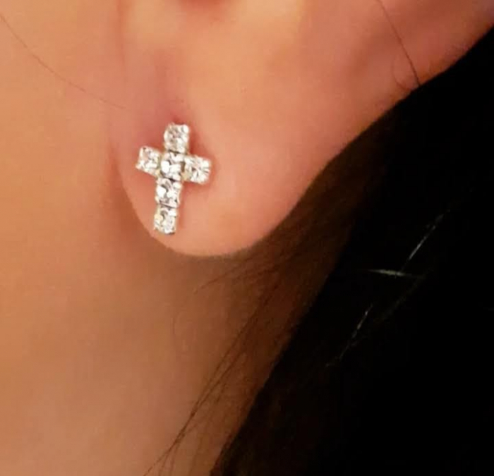 Cercei Argint 925-  Cruciulita Crystal [2]