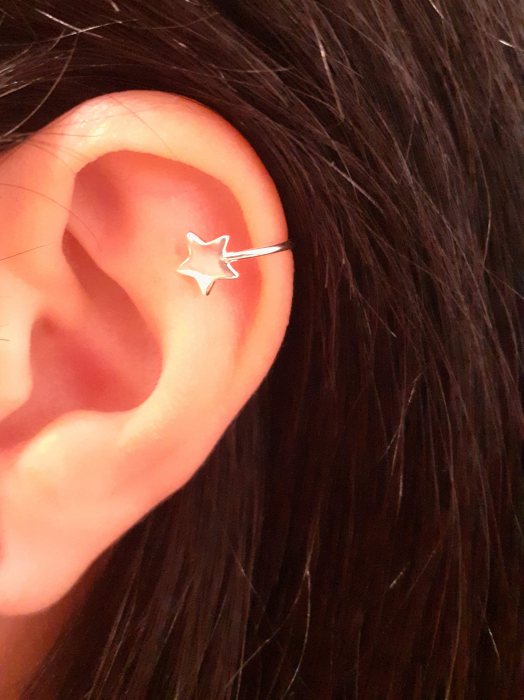 Cercei Argint 925-  Stea Tip Ear Cuffs [2]