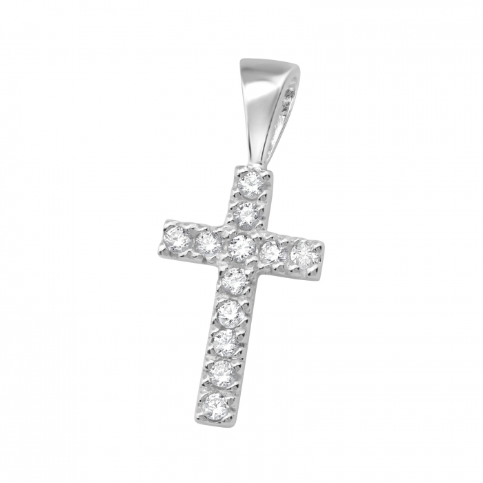 Colier Argint 925- Cruce Cristal [2]