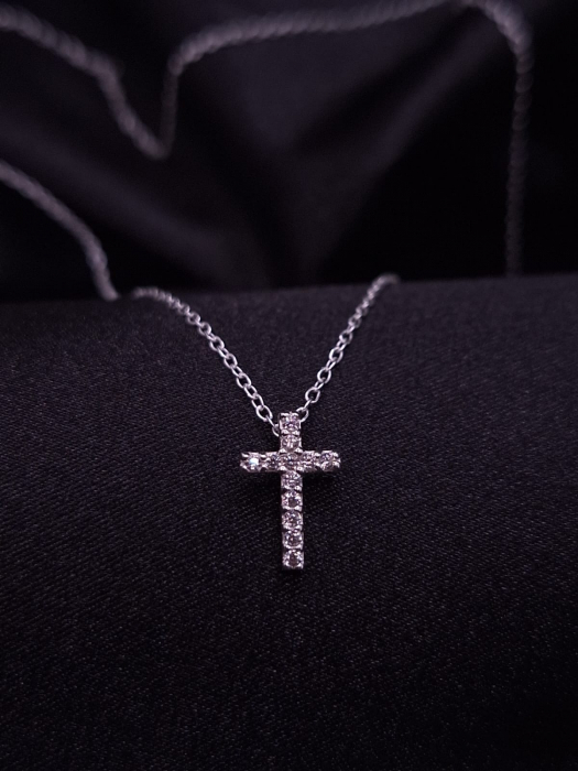 Colier Argint 925- Cruciulita Crystal [2]