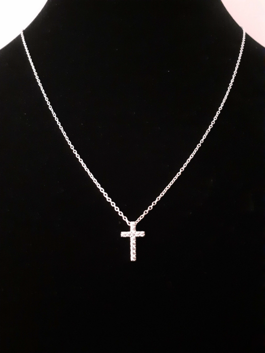 Colier Argint 925- Cruciulita Crystal [4]