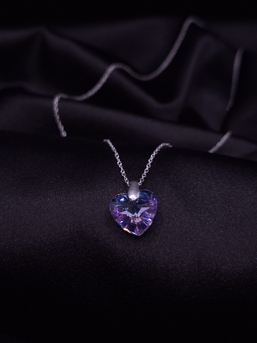 Colier Argint 925-  Inima Crystal Color [2]