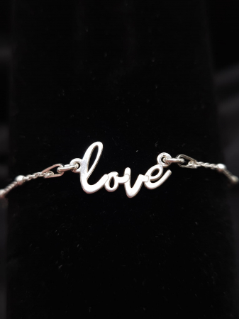 Bratari cu pietre - Bratara  Argint 925- Love Cu Bile