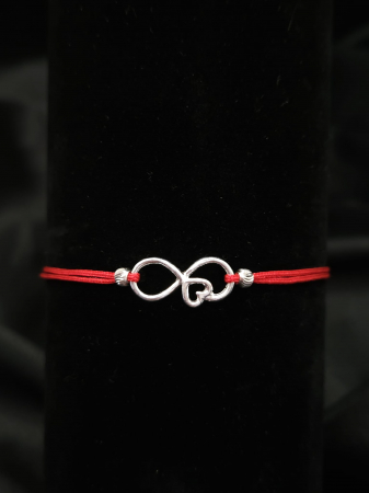 Bratari handmade - Bratara Snur Reglabil, Infinit -Argint 925