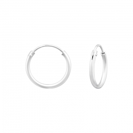 Cercei rotunzi - Cercei Argint 925- Cerc 12 mm