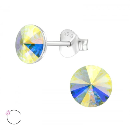 Cercei - Cercei Argint 925- Cristal AB  6mm