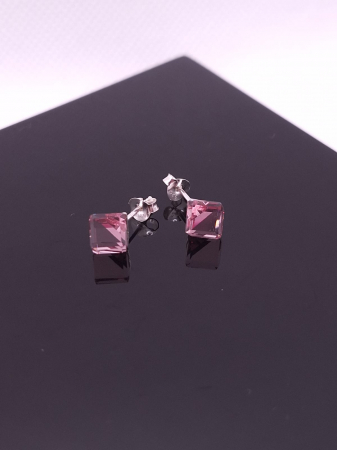 Cercei Argint 925-  Cristal  Light Rose [1]