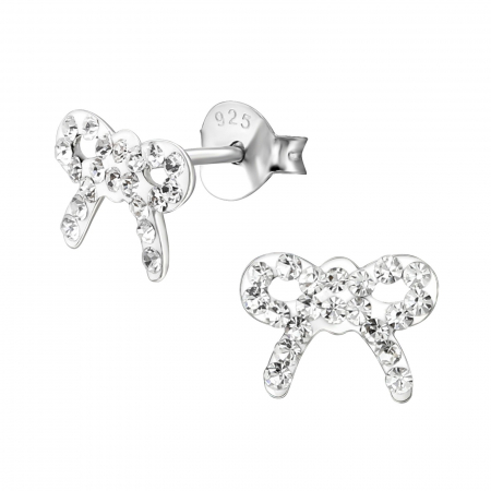 Cercei cu pietre - Cercei Argint 925-  Cristal  Panglica
