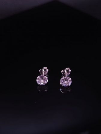 Cercei Argint 925- Diamond  6 mm [2]