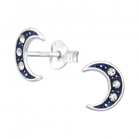 Cercei - Cercei Argint 925 - Semiluna Cristal