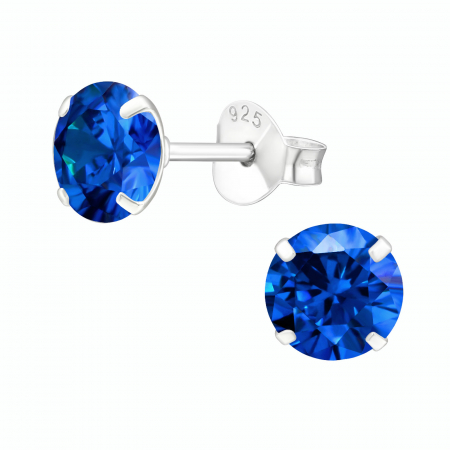 Cercei - Cercei Argint 925- Zircon Albastru