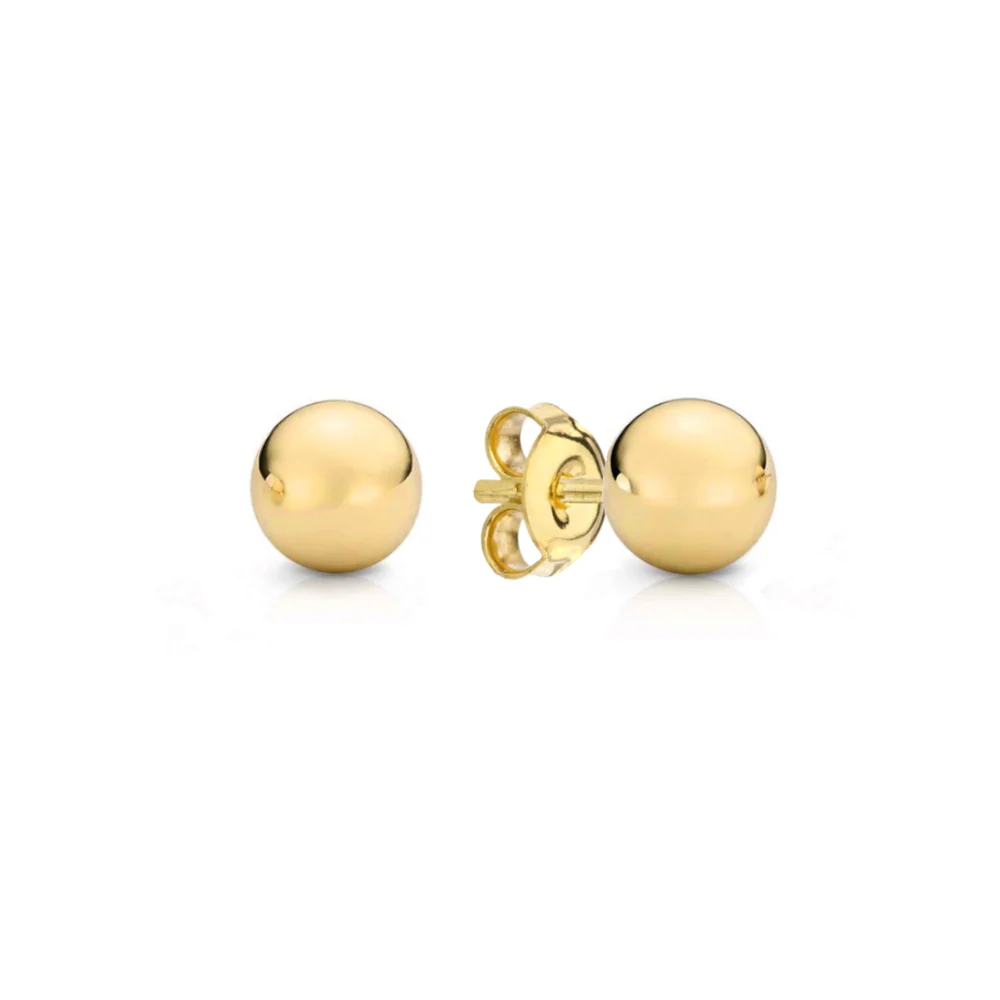 Bijuterii aur 14K - Cercei Aur 14k cu Bilute 7 mm