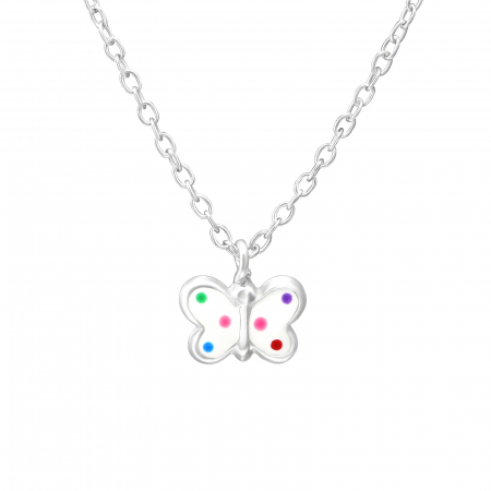 Coliere argint pentru copii - Colier Argint 925- Butterfly Kids