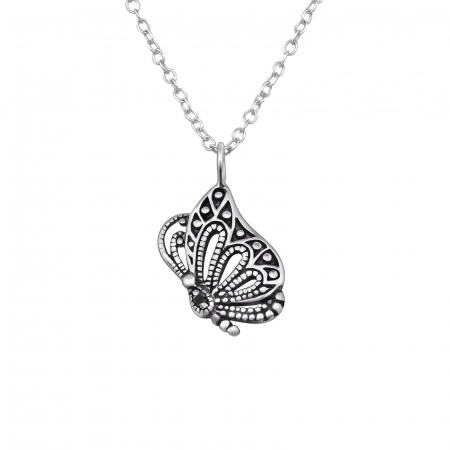 Coliere cu pietre - Colier Argint 925- Butterfly M.