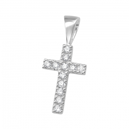 Colier Argint 925- Cruce Cristal [1]