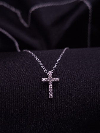 Colier Argint 925- Cruciulita Crystal [1]
