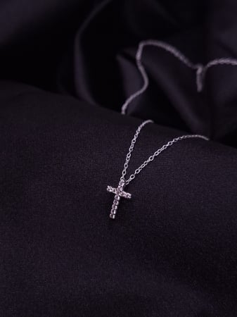 Colier Argint 925- Cruciulita Crystal [2]