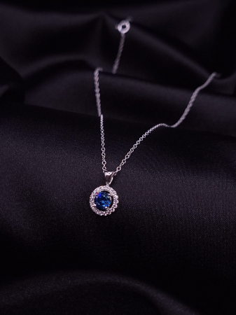 Colier Argint 925-  Crystal Blue [1]
