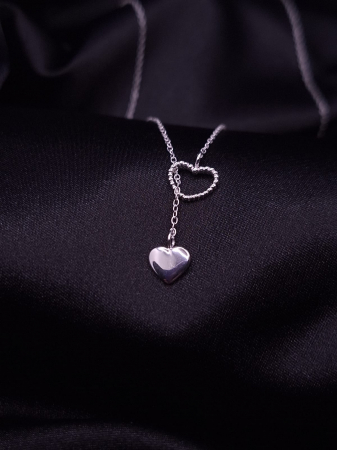 Colier Argint 925-  Double Heart [2]