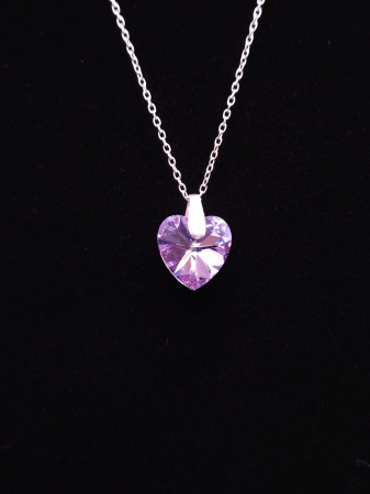 Colier Argint 925-  Inima Crystal Color [2]