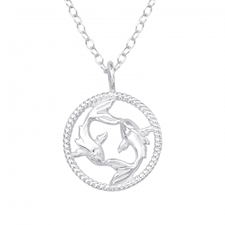 Coliere - Colier Argint 925- Semn Zodiacal Pesti