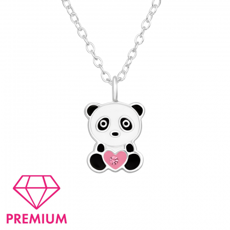 Coliere argint pentru copii - Colier Argint Copii 925-  Urs Panda