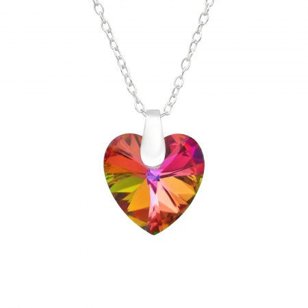 Coliere - Colier Inima Cristal- Argint 925