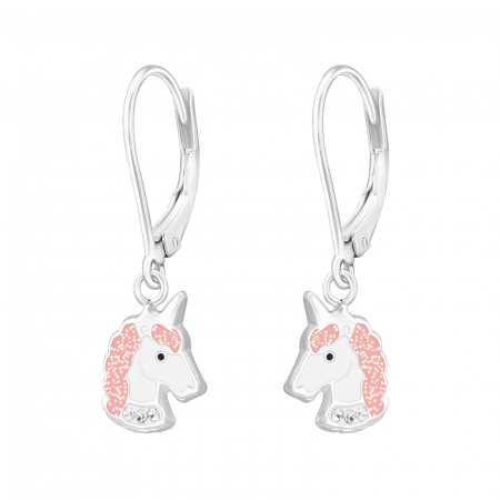 Cercei argint pentru copii - Unicorn Cercei Copii Argint -925