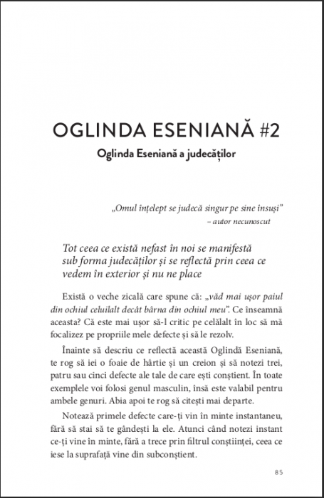 Cunoaștere și recunoaștere. Revelații prin prisma celor șapte oglinzi eseniene. Amina Bunescu [5]