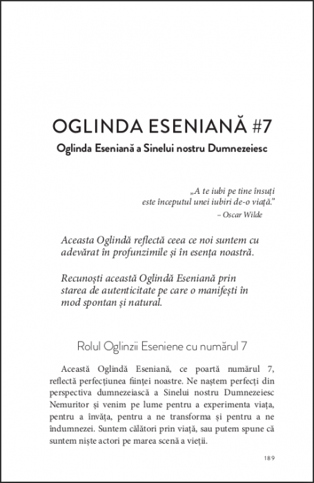 Cunoaștere și recunoaștere. Revelații prin prisma celor șapte oglinzi eseniene. Amina Bunescu [10]