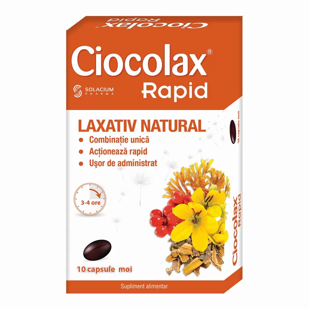 Ciocolax Rapid, 10 capsule, Solacium [1]