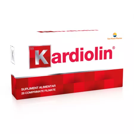 Suplimente Alimentare - Kardiolin, 28 comprimate filmate, Sun Wave Pharma