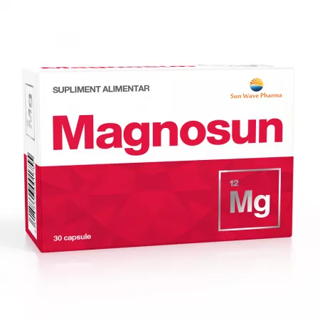 Suplimente Alimentare - Magnosun, 30 capsule, Sun Wave Pharma