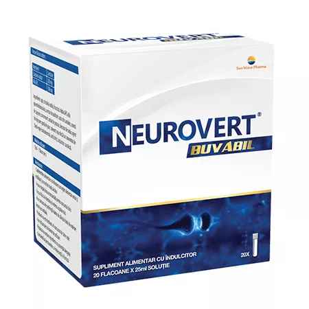 Ingrijire Personala - Neurovert buvabil, 20 flacoane, Sun Wave Pharma